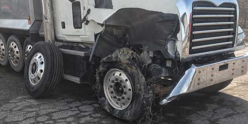 San Antonio 18-Wheeler Tire Blowout Accident